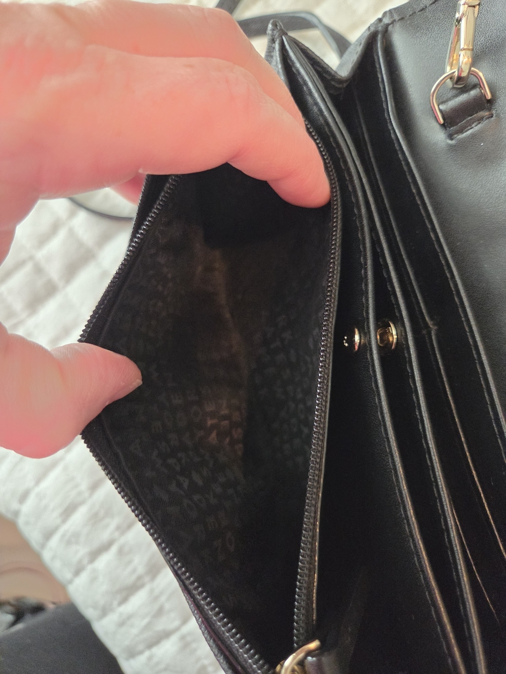 Kate Spade Leopard Print Crossbody with Black Trim and Pink Accents - Picture 11 of 12